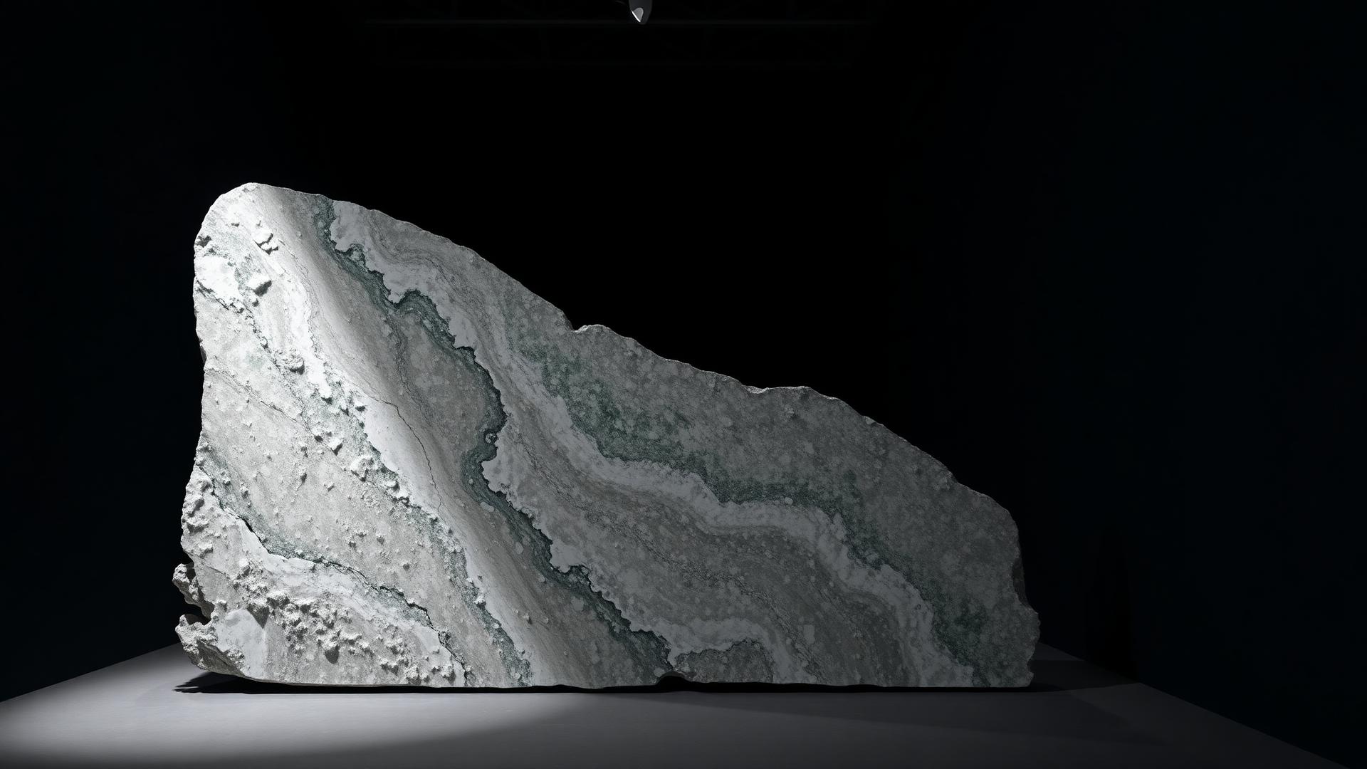 Patagonia Quartzite slab with translucent quartz veining