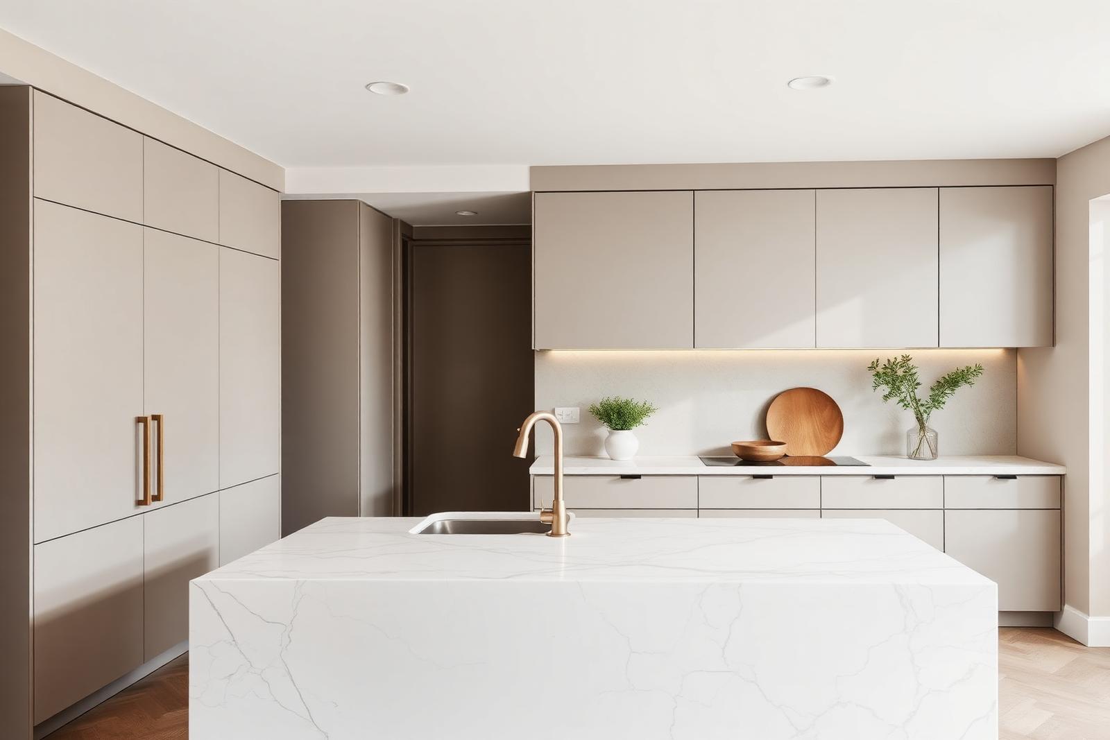 Stone used in a kitchen interior